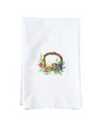 Mixed Floral Wreath Kitchen Towel