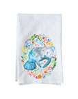Manatee Floral Kitchen Towel