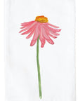 Pink Coneflower Kitchen Towel