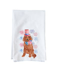 Patriotic Doodle Kitchen Towel