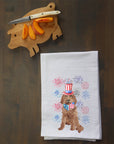 Patriotic Doodle Kitchen Towel