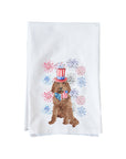 Patriotic Doodle Kitchen Towel