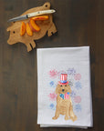 Patriotic Doodle Kitchen Towel