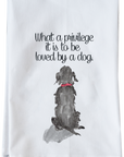 To Be Loved By A Dog Kitchen Towel