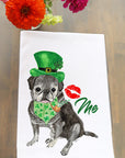 Pug Kiss Me Kitchen Towel