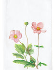 Pink Violets Kitchen Towel