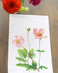 Pink Violets Kitchen Towel