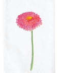 Pink Zinnia Kitchen Towel