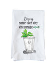 Race Day Encourage mint Derby Kitchen Towel