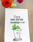 Race Day Encourage mint Derby Kitchen Towel