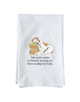 Reading My Book Kitchen Towel