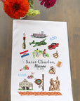 Saint Charles MO Collage Kitchen Towel