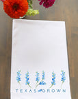 Texas Grown Bluebonnets Kitchen Towel
