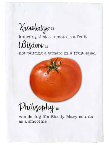 Tomato is a Fruit Knowledge Kitchen Towel