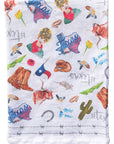 Texas Collage Kitchen Towel