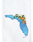 Floral Watercolor State Kitchen Towel