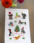 Howlidays Dog Collage Kitchen Towel