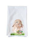 Easter Bunny Basket Kitchen Towel