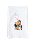 Painted Heart Kitchen Towel