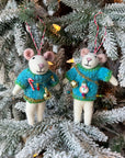 Ugly Sweater Mice Ornament