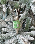 Ugly Sweater Grey Cat Ornament