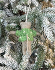 Ugly Sweater Grey Cat Ornament
