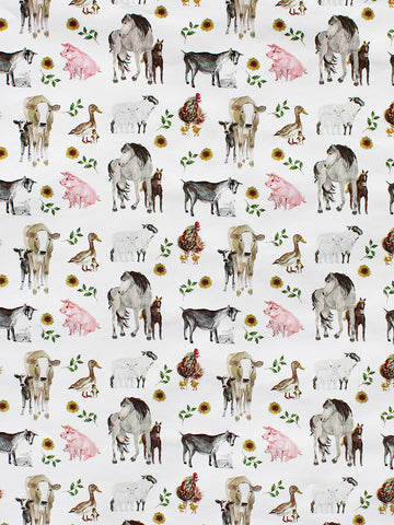 Farm Friends Wrapping Paper BUY 4+ for FREE SHIPPING!