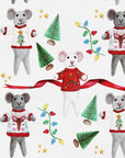 Mice In Sweaters Christmas Wrapping Paper