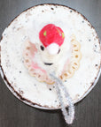 LIMITED QUANTITY Felted Wool Circus Poodle Happy Birthday Cake Topper