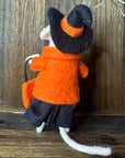 Trick-or-Treat Felted Mice Ornaments