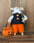 Trick-or-Treat Felted Mice Ornaments