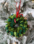 Wreath with Mouse Ornament