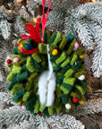 Wreath with Mouse Ornament