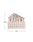 Unfinished Wooden Christmas Nativity Advent Calendar with LED lights| Family Heirloom| Christmas Countdown| Days Until Christmas