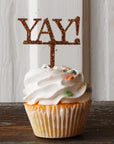 YAY! Acrylic Cake Cupcake Topper