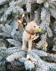 Personalized Christmas Dog Ornament with Custom Name Tag