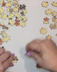 Chicken Collage Wooden Puzzle