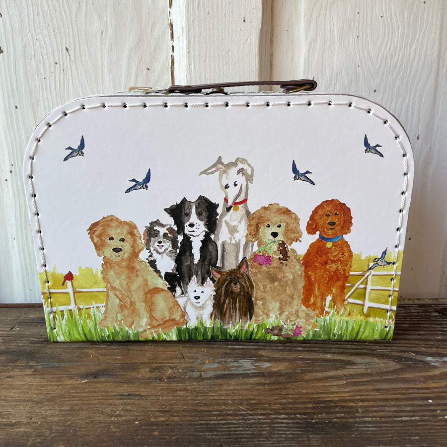 "Gone to the Dogs" Cardboard Suitcases (RETAIL ONLY!)