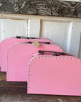 Pink Cardboard Suitcases