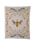 Floral Bee Baby Blanket