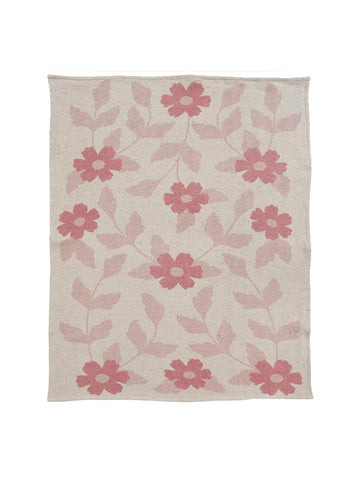 Pink Flowers Baby Blanket
