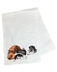 Puppies Sleeping Burp Cloth