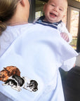 Puppies Sleeping Burp Cloth