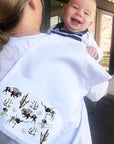 Western Collage Burp Cloth