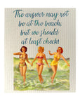 Answer At The Beach Dishcloth Set