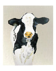 Black And White Cow Dishcloth Set