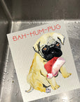 Bah Hum Pug Dishcloth Set
