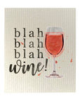 Blah Blah Blah Wine Dishcloth Set
