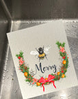 Bee Merry Dishcloth Set