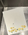 Bees on Flowers Dishcloth Set